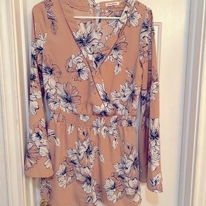 Floral print romper